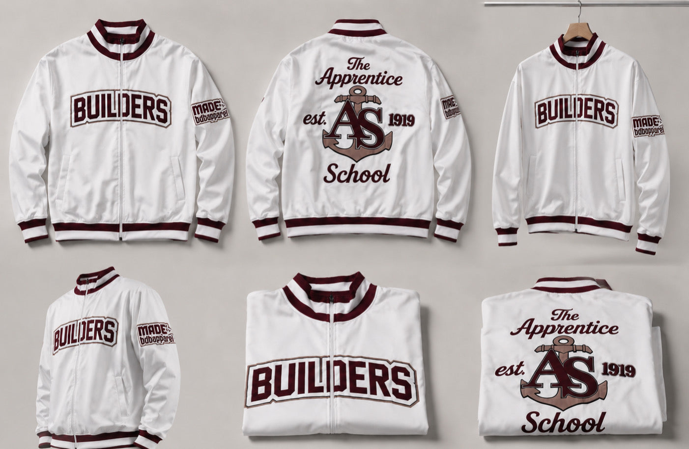 Builders “Apprentice School” Satin Jacket – BDBrandVA