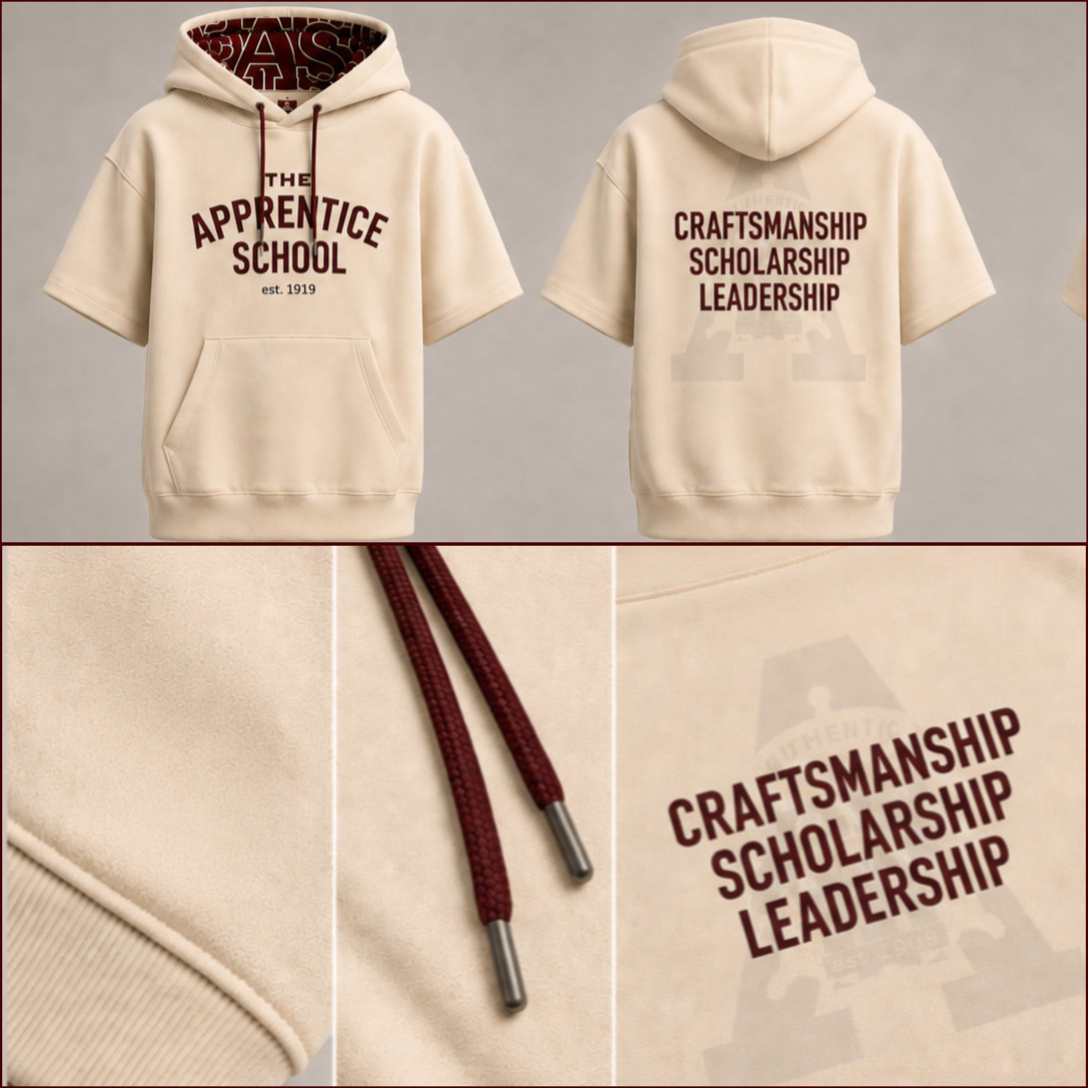 Apprentice Collegiate Short Sleeve Hoodie